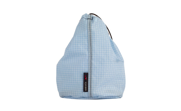 A Size 3 Acuity (light blue with white grid) 200 Halcyon Travel Stuff Sack.